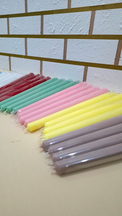 شمع قلمی 20 سانت،شمع شمعدانی،شمع ساده،شمع دکوری