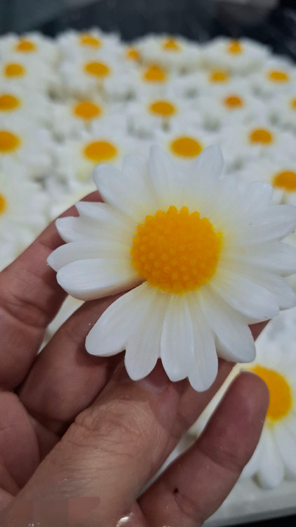 شمع تزئینی طرح گل بابونه