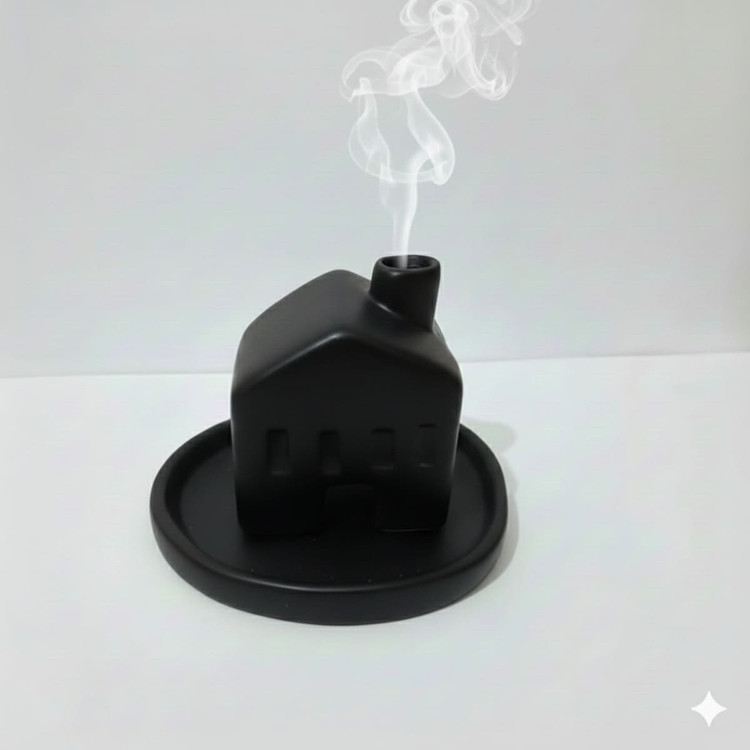 جاعودی طرح کلبه جنس سنگ مصنوعی، دکوری زیبا برای منزل، محل کار و هدیه دادن